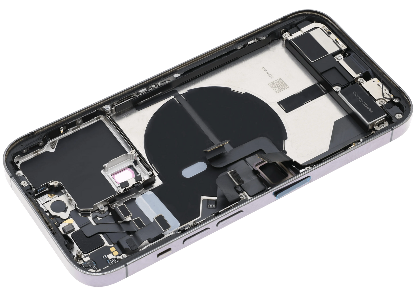 Back Housing W/ Charging Port Flex & Small Parts For iPhone 14 Pro (EU / Global Version) (Pull) (Deep Purple)