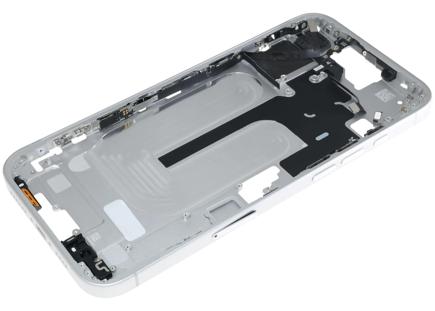 Mid-Frame Housing W/ Small Parts For iPhone 16 Plus (EU / Global Version) (Pull) (White)