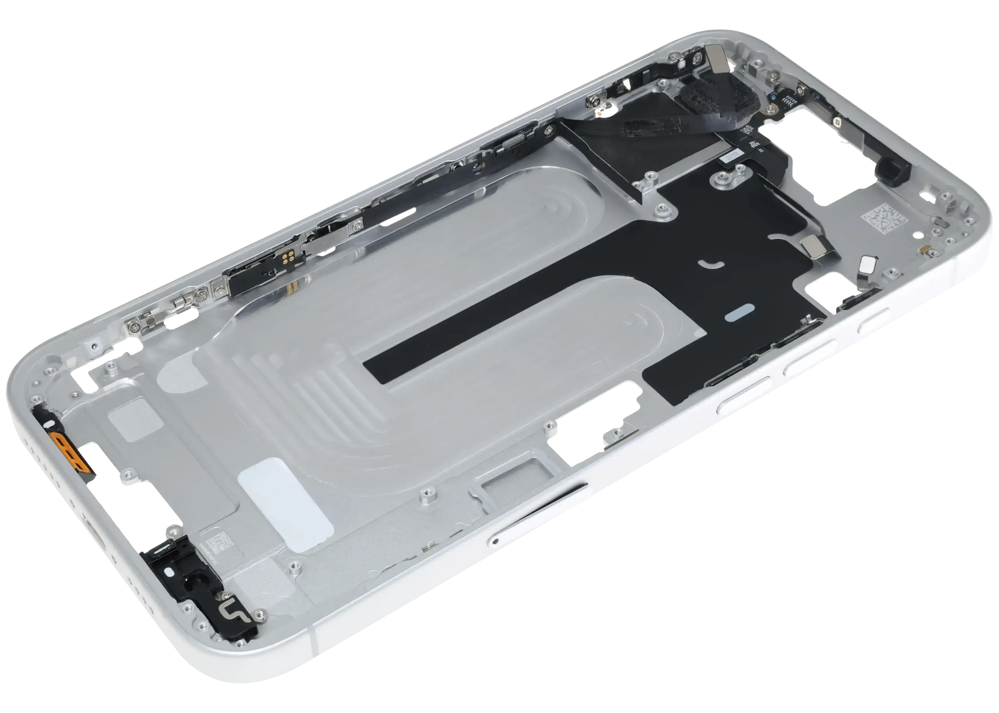 Mid-Frame Housing W/ Small Parts For iPhone 16 Plus (EU / Global Version) (Pull) (White)