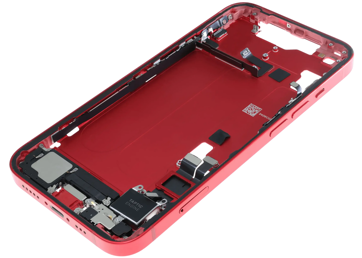 Mid-Frame Housing W/ Charging Port Flex & Small Parts For iPhone 14 (EU / Global Version) (Pull) (Red)
