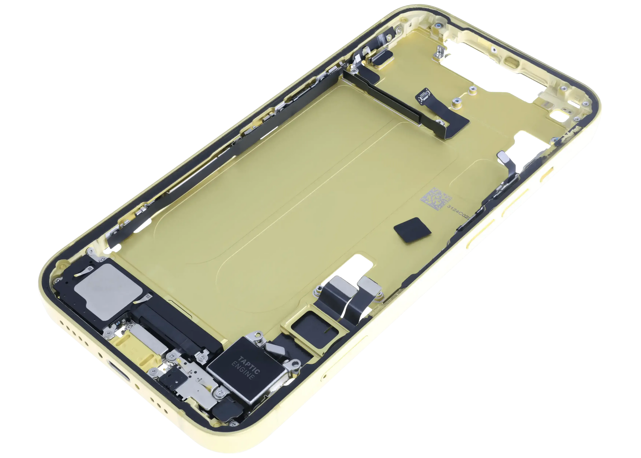 Mid-Frame Housing W/ Charging Port Flex & Small Parts For iPhone 14 (EU / Global Version) (Pull) (Yellow)