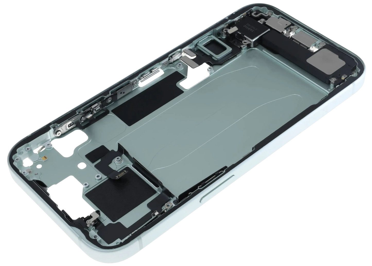 Mid-Frame Housing W/ Charging Port Flex & Small Parts For iPhone 15 (EU / Global Version) (Pull) (Green)