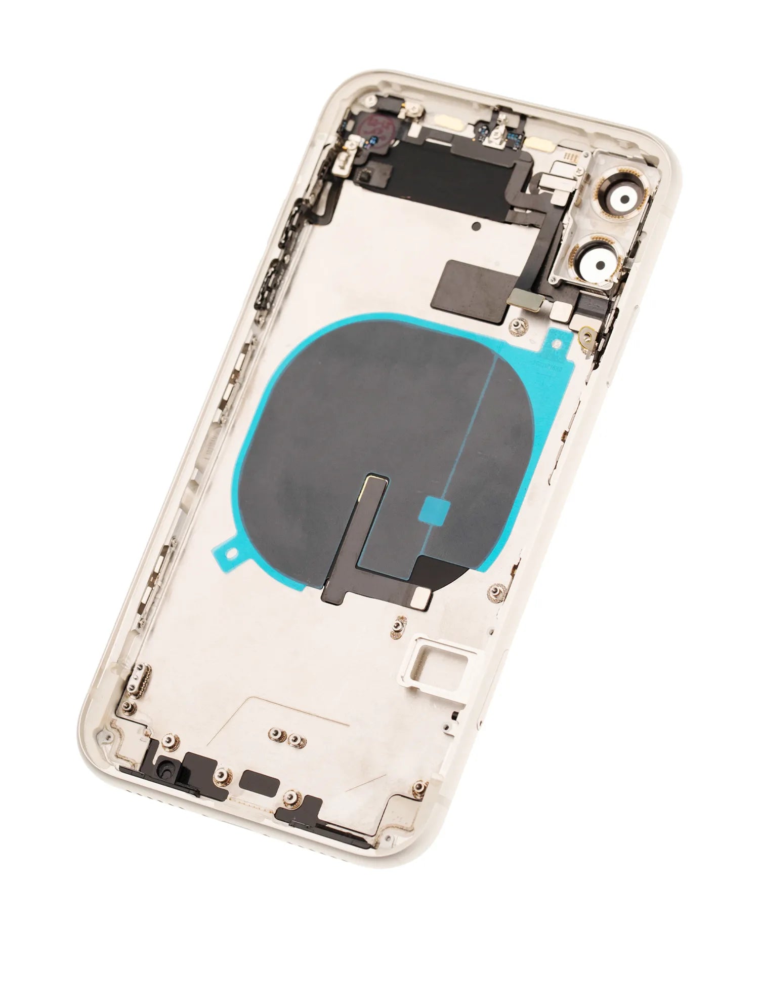 Back Housing W/ Small Components Pre-Installed For iPhone 11 Pro Max (Pull) (Silver)