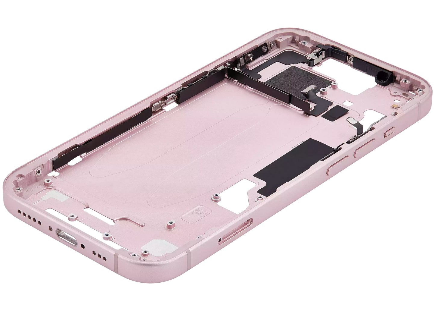 Mid-Frame Housing W/ Small Parts For iPhone 15 (EU / Global Version) (Pull) (Pink)