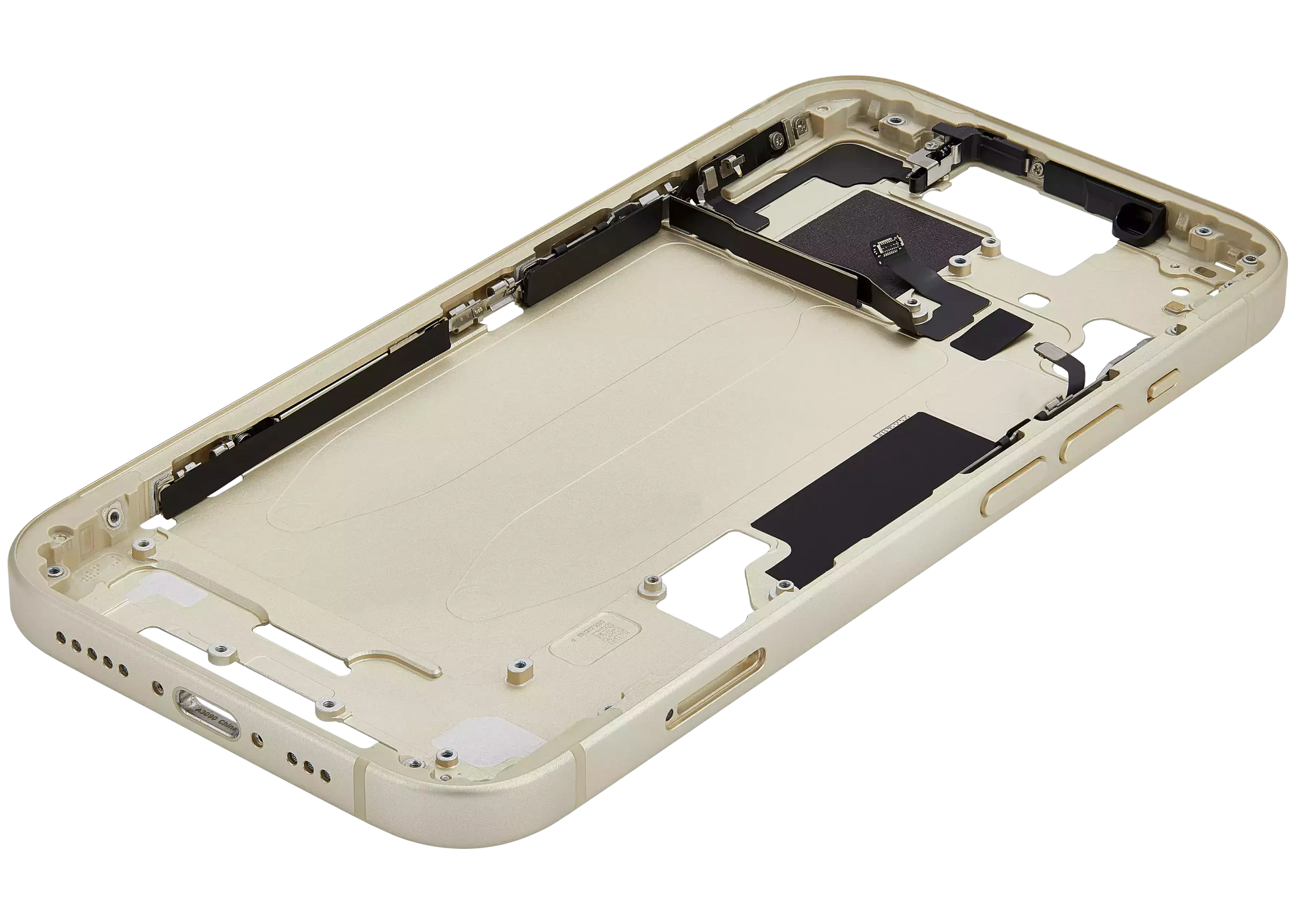 Mid-Frame Housing W/ Small Parts For iPhone 15 (EU / Global Version) (Pull) (Yellow)
