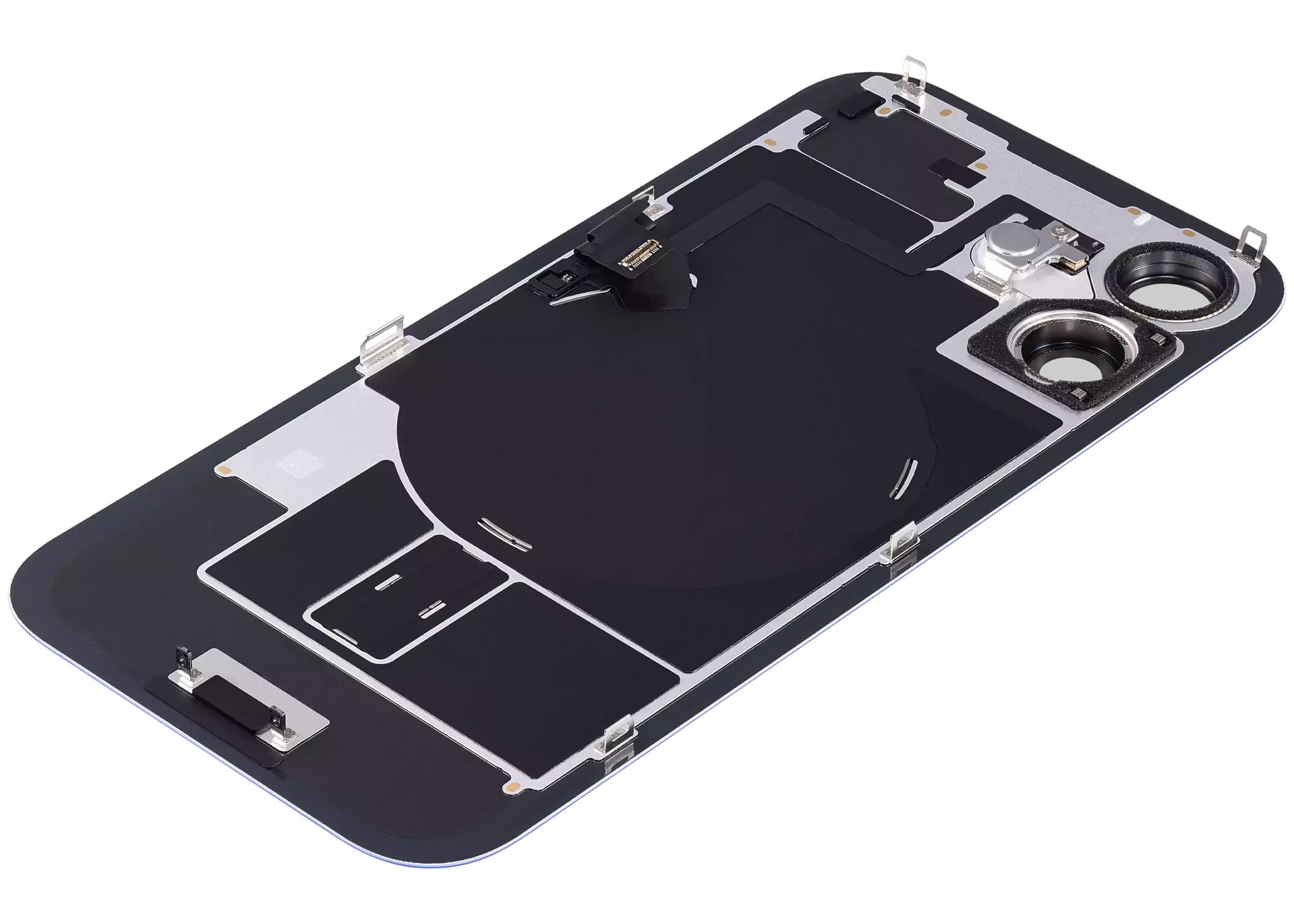 Back Glass w/ MagSafe Magnet & NFC & Flashlight Flex For iPhone 16 Plus (Pull) (Ultramarine)