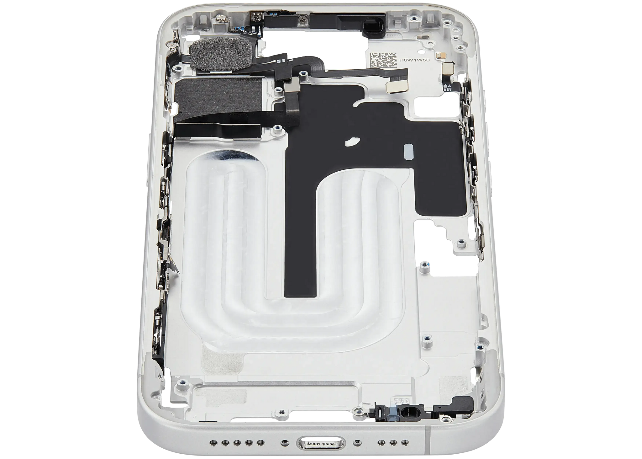 Mid-Frame Housing W/ Small Parts For iPhone 16 (US Version) (Pull) (White)
