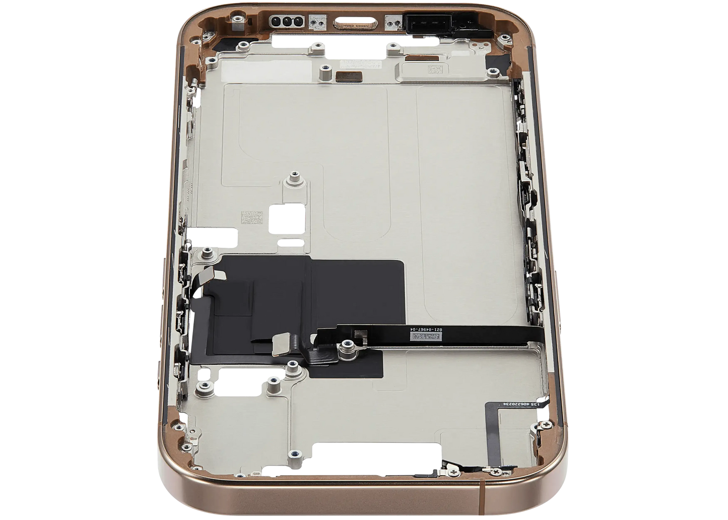 Mid-Frame Housing W/ Small Parts For iPhone 16 Pro (US Version) (Pull) (Desert Titanium)