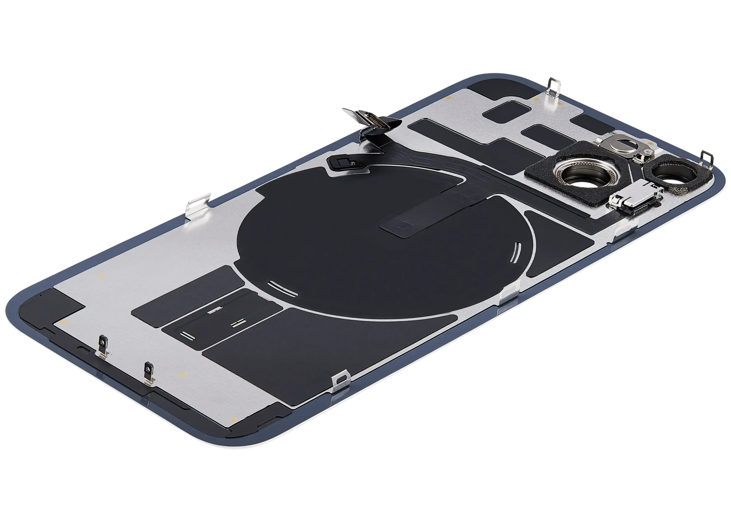 Back Glass w/ MagSafe Magnet & NFC & Flashlight Flex For iPhone 14 (Pull) (Starlight)