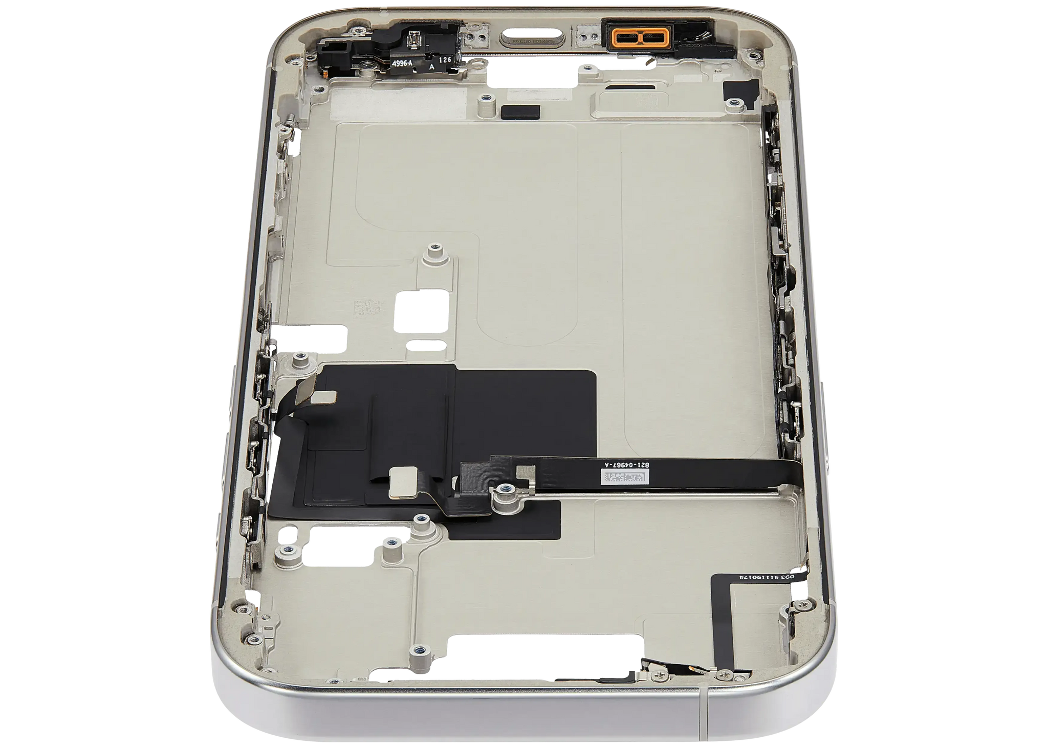Mid-Frame Housing W/ Small Parts For iPhone 16 Pro (EU / Global Version) (Pull) (White Titanium)