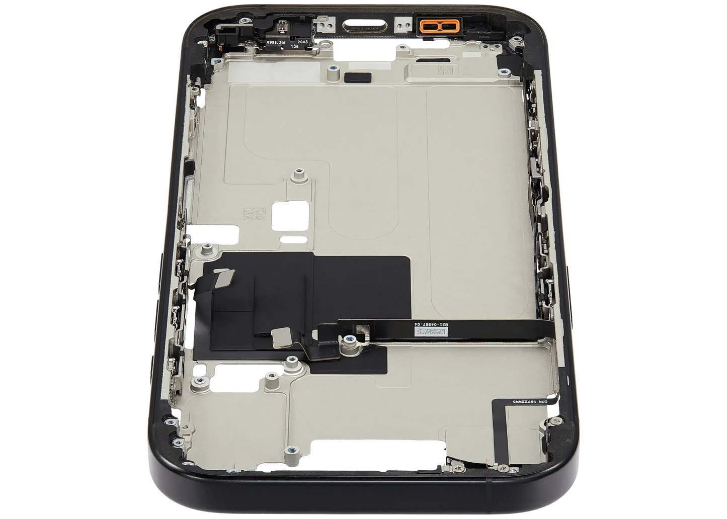 Mid-Frame Housing W/ Small Parts For iPhone 16 Pro (EU / Global Version) (Pull) (Black Titanium)
