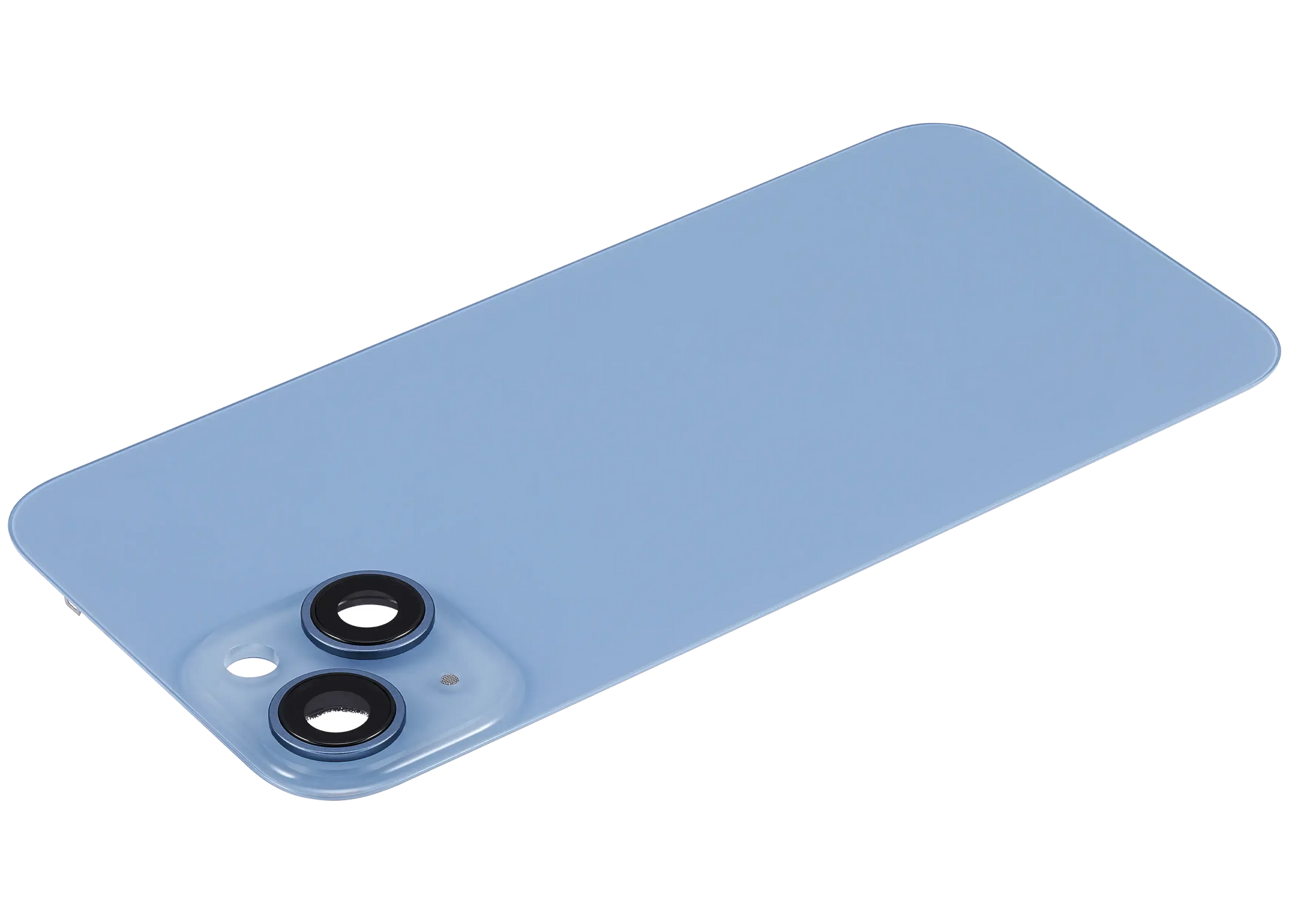 Back Glass w/ MagSafe Magnet & NFC & Flashlight Flex For iPhone 14 (Pull) (Blue)