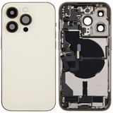 Back Housing W/ Charging Port Flex & Small Parts For iPhone 14 Pro (US Version) (Pull) (Gold)