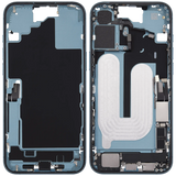 Mid-Frame Housing W/ Charging Port Flex & Small Parts For iPhone 16 Plus (US Version) (Pull) (Teal)