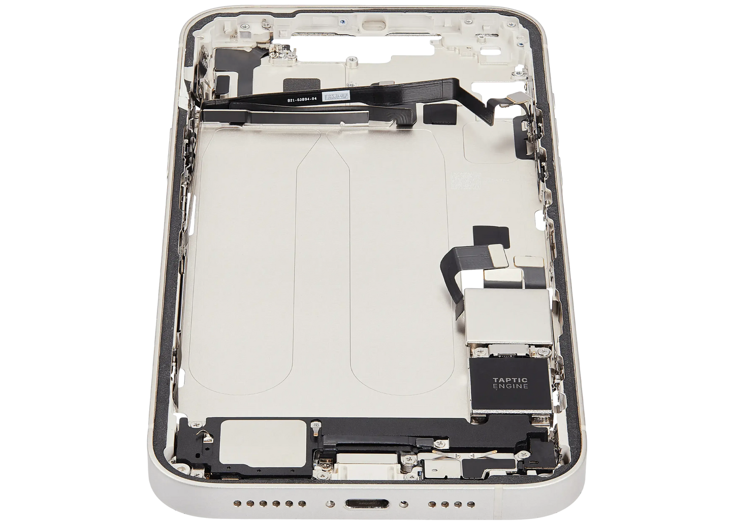 Mid-Frame Housing W/ Charging Port Flex & Small Parts For iPhone 14 Plus (US Version) (Pull) (Starlight)
