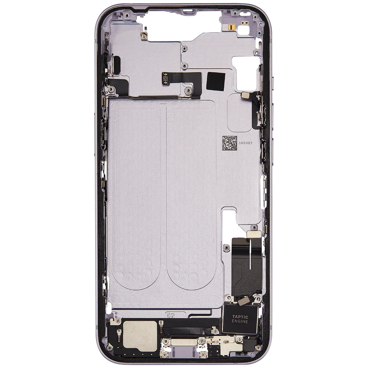 Mid-Frame Housing W/ Charging Port Flex & Small Parts For iPhone 14 (EU / Global Version) (Pull) (Purple)