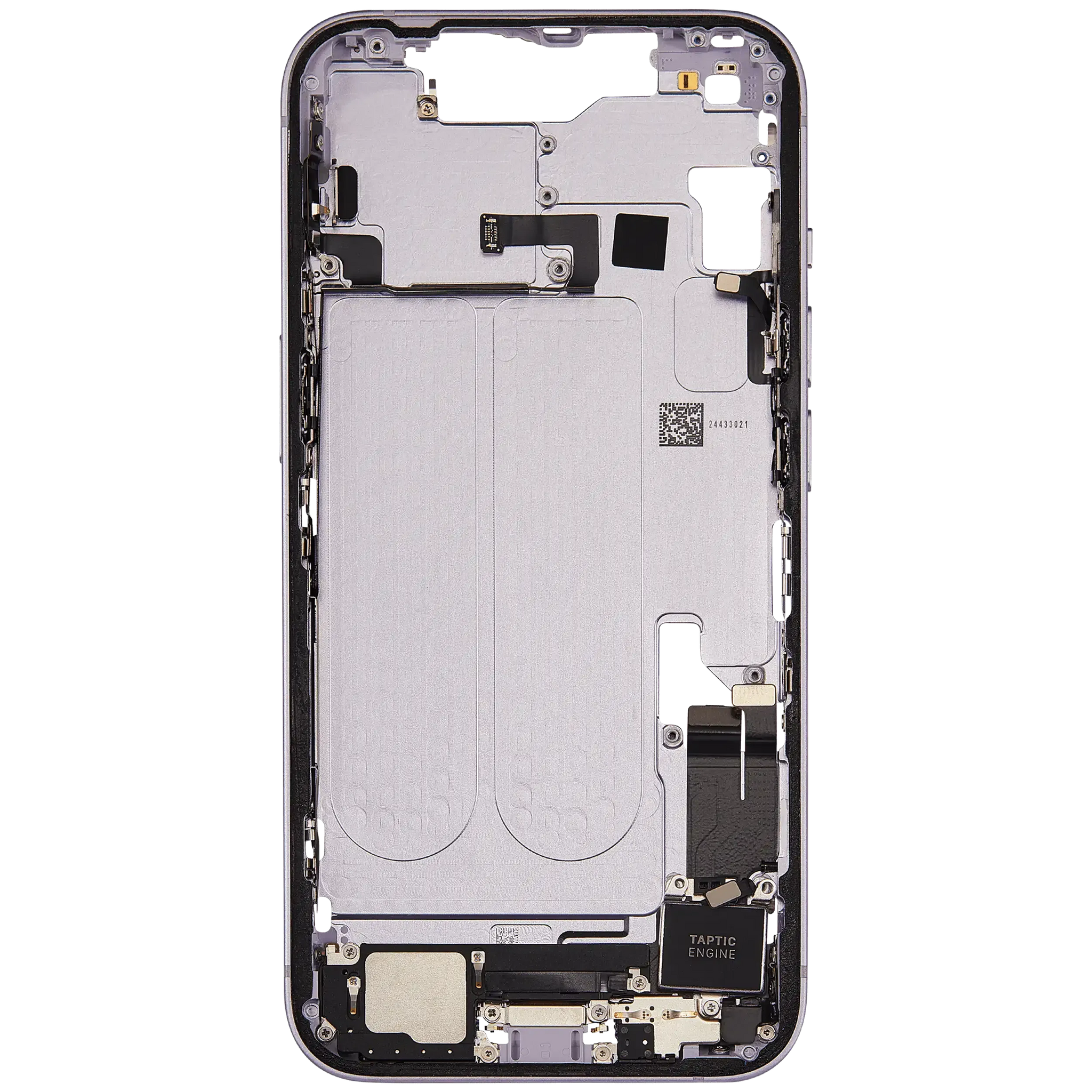 Mid-Frame Housing W/ Charging Port Flex & Small Parts For iPhone 14 (EU / Global Version) (Pull) (Purple)
