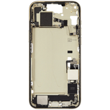 Mid-Frame Housing W/ Charging Port Flex & Small Parts For iPhone 15 Plus (US Version) (Pull) (Yellow)