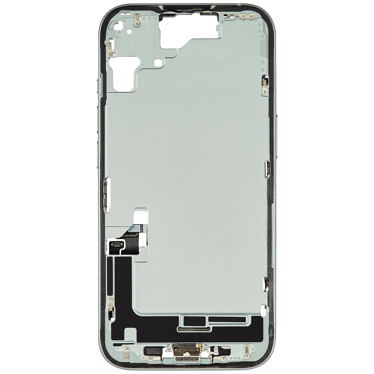 Mid-Frame Housing W/ Charging Port Flex & Small Parts For iPhone 15 (US Version) (Pull) (Green)