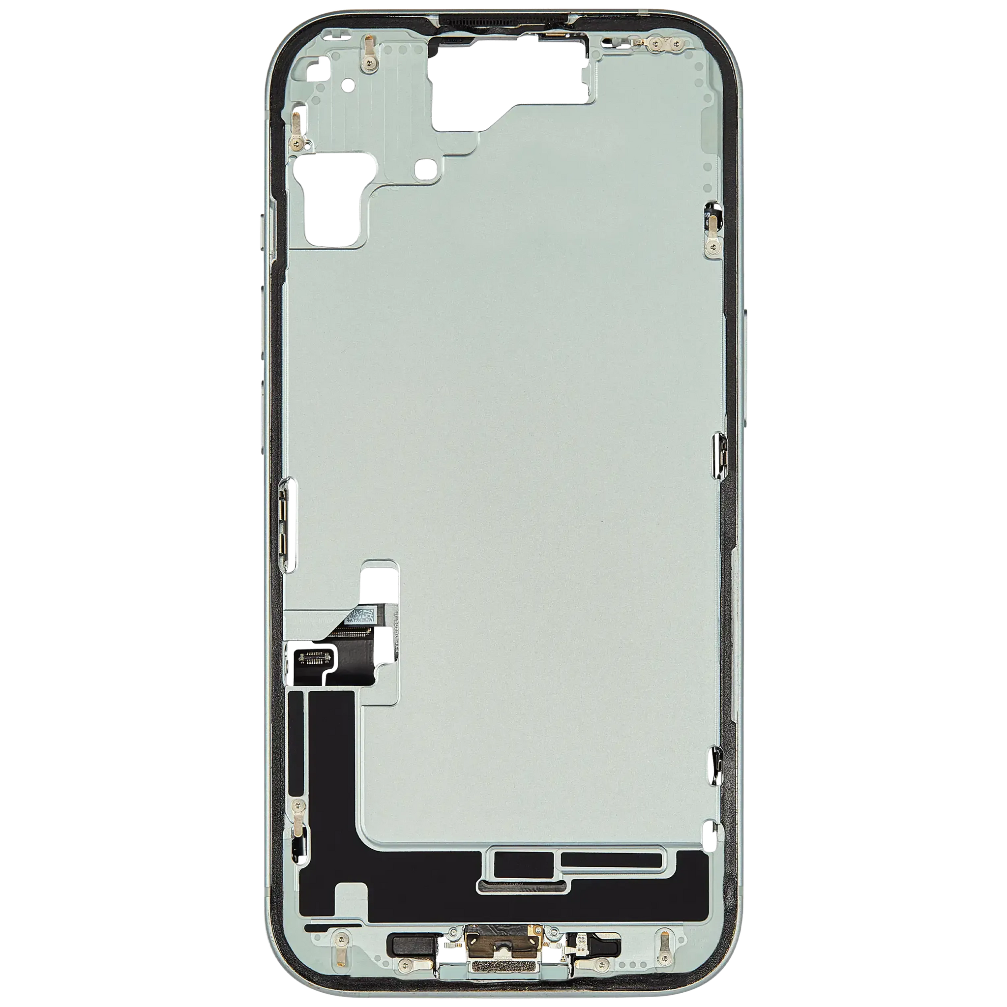Mid-Frame Housing W/ Charging Port Flex & Small Parts For iPhone 15 (US Version) (Pull) (Green)