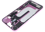 Mid-Frame Housing W/ Charging Port Flex & Small Parts For iPhone 16 Plus (EU / Global Version) (Pull) (Pink)