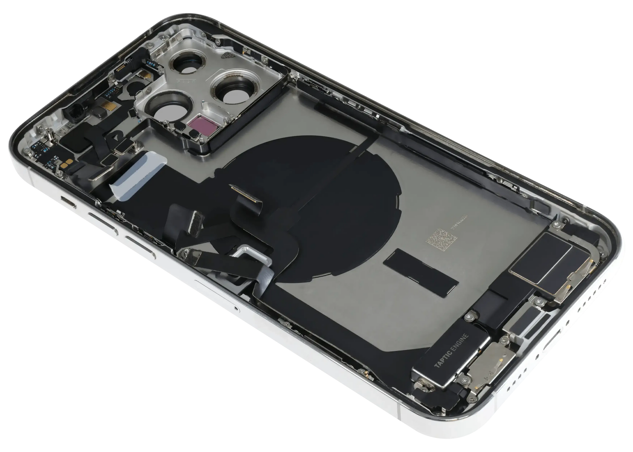Back Housing W/ Charging Port Flex & Small Parts For iPhone 14 Pro Max (EU / Global Version) (Pull) (Silver)