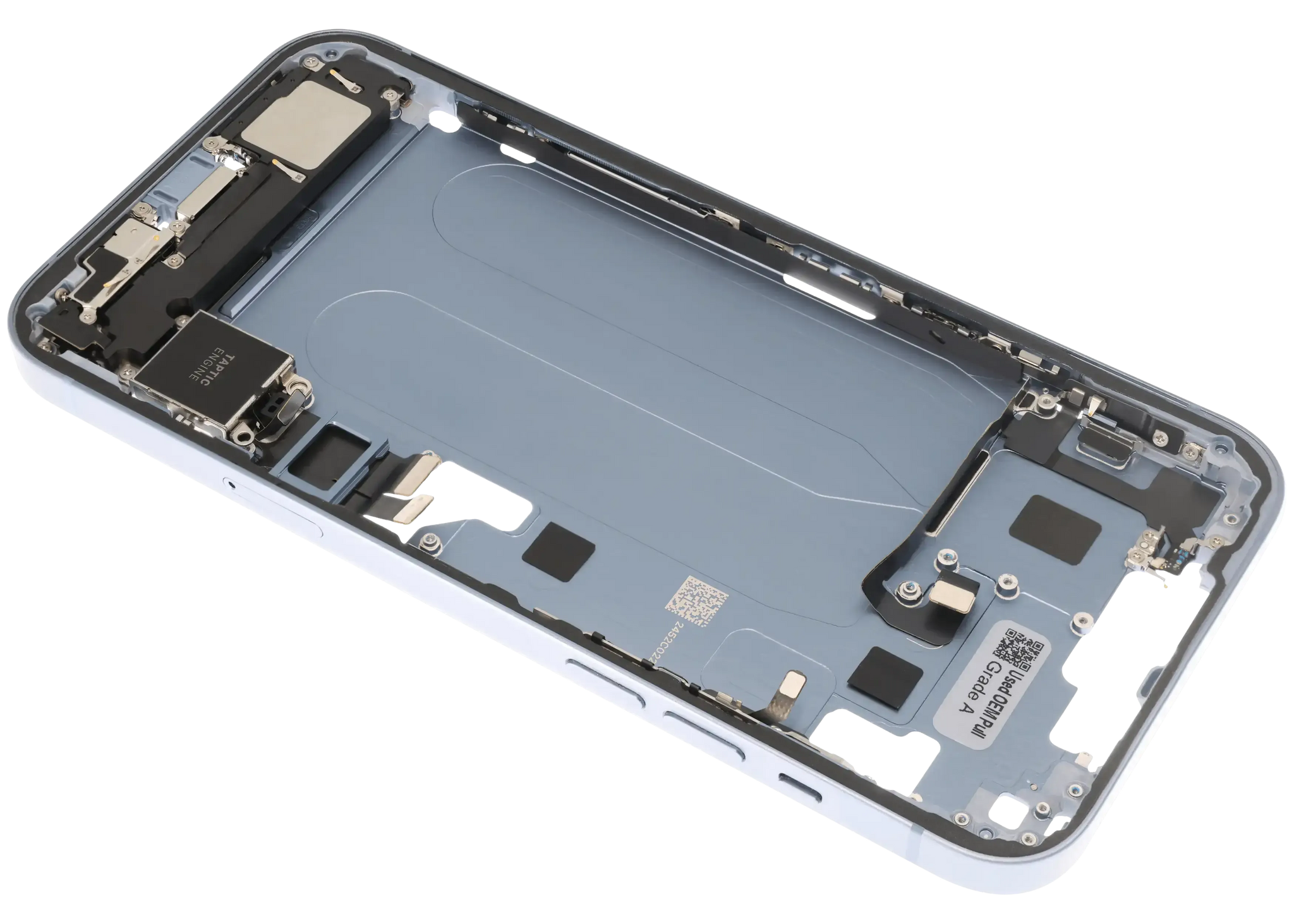 Mid-Frame Housing W/ Charging Port Flex & Small Parts For iPhone 14 Plus (EU / Global Version) (Pull) (Blue)