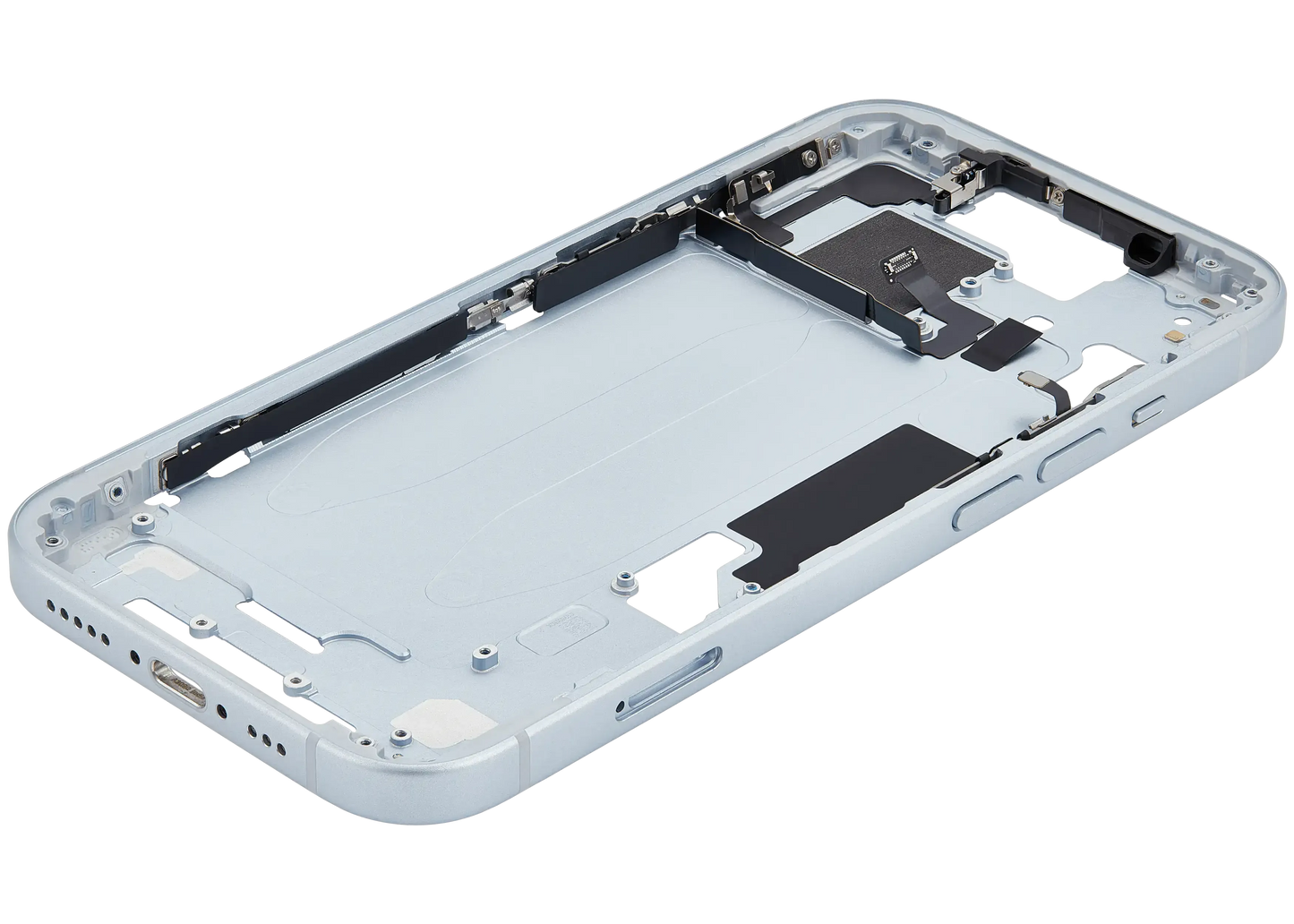 Mid-Frame Housing W/ Small Parts For iPhone 15 (EU / Global Version) (Pull) (Blue)