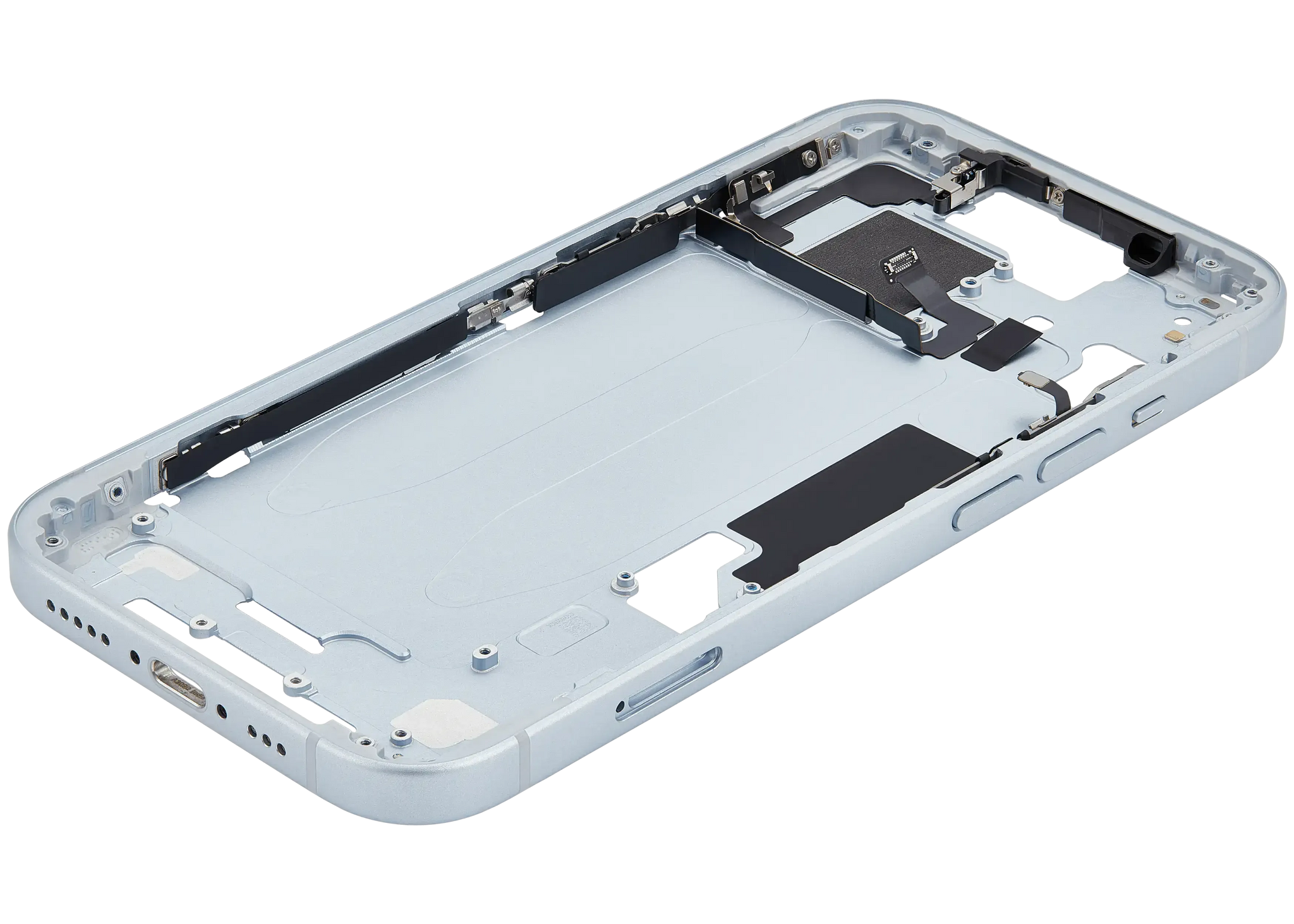 Mid-Frame Housing W/ Small Parts For iPhone 15 (EU / Global Version) (Pull) (Blue)
