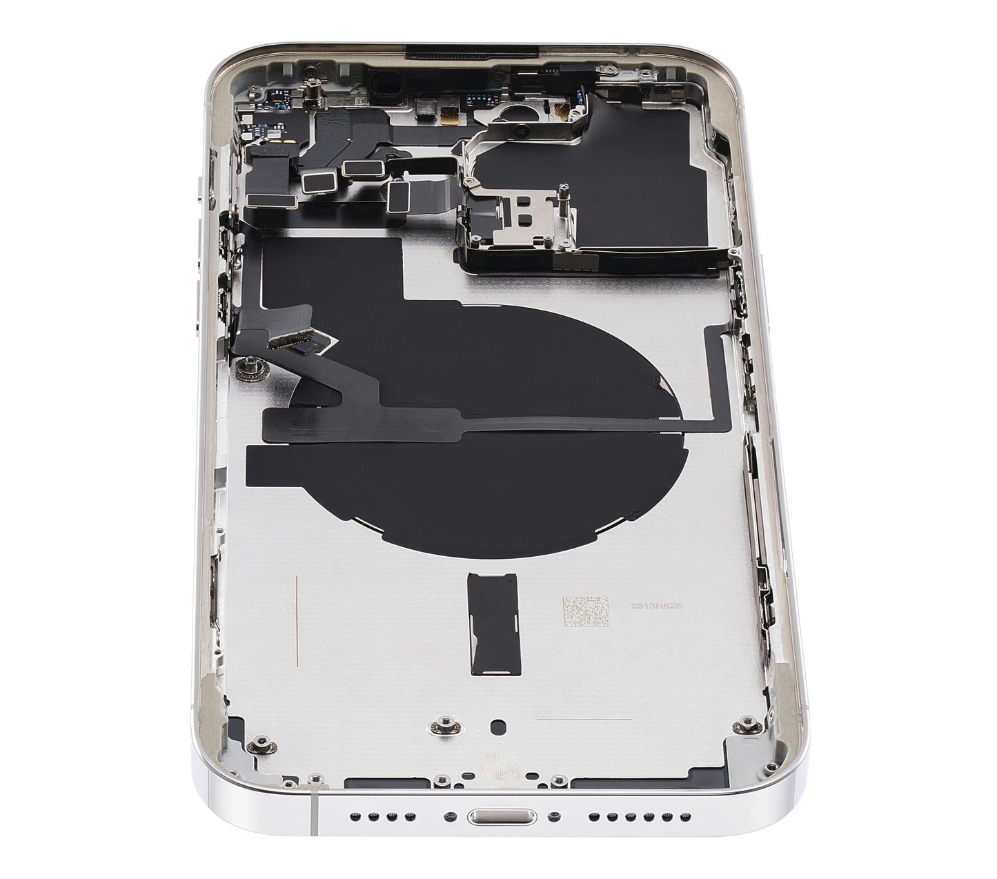 Back Housing W/ Small Parts For iPhone 14 Pro Max (US Version) (Pull) (Silver)