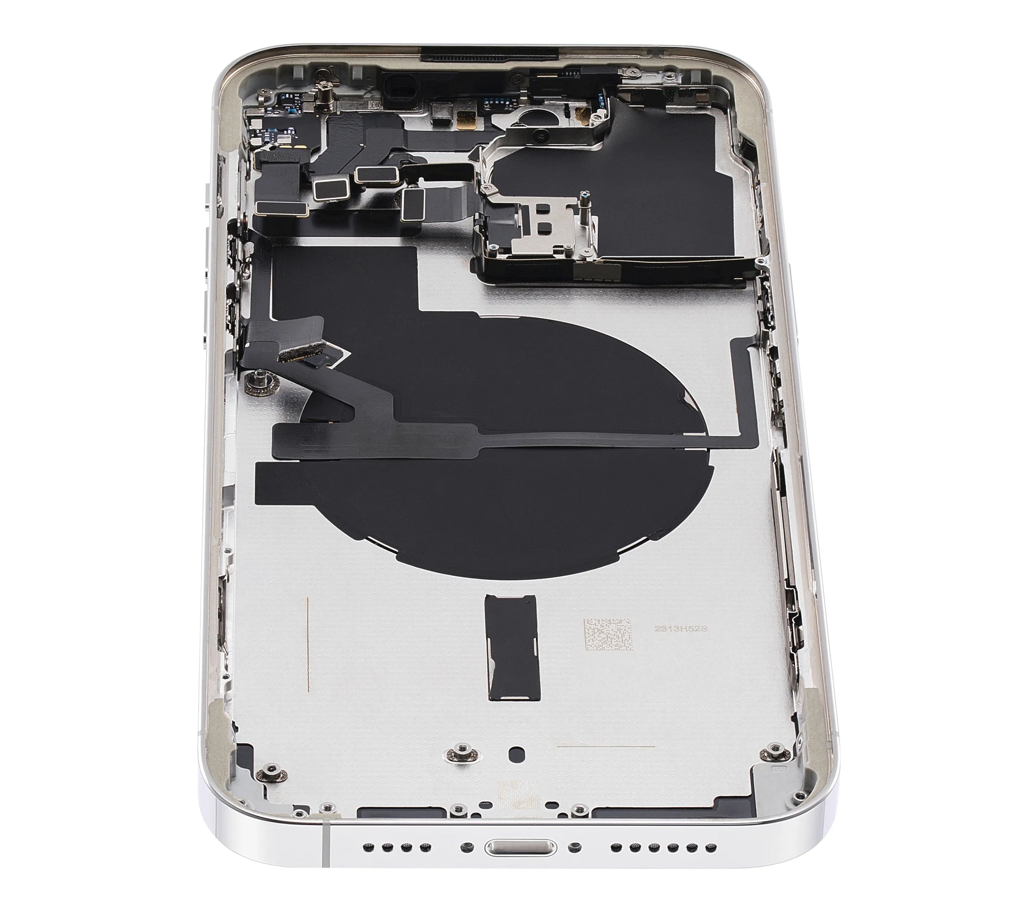 Back Housing W/ Small Parts For iPhone 14 Pro Max (US Version) (Pull) (Silver)