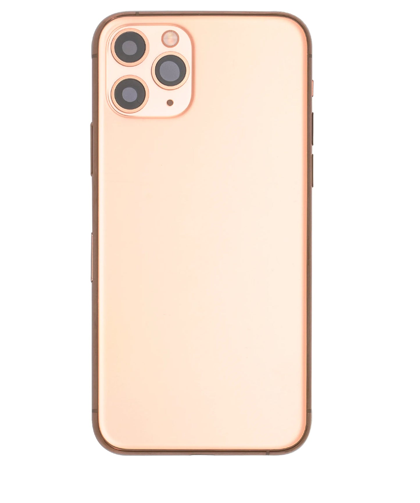 Back Housing W/ Small Components Pre-Installed For iPhone 11 Pro (Pull) (Matte Gold)