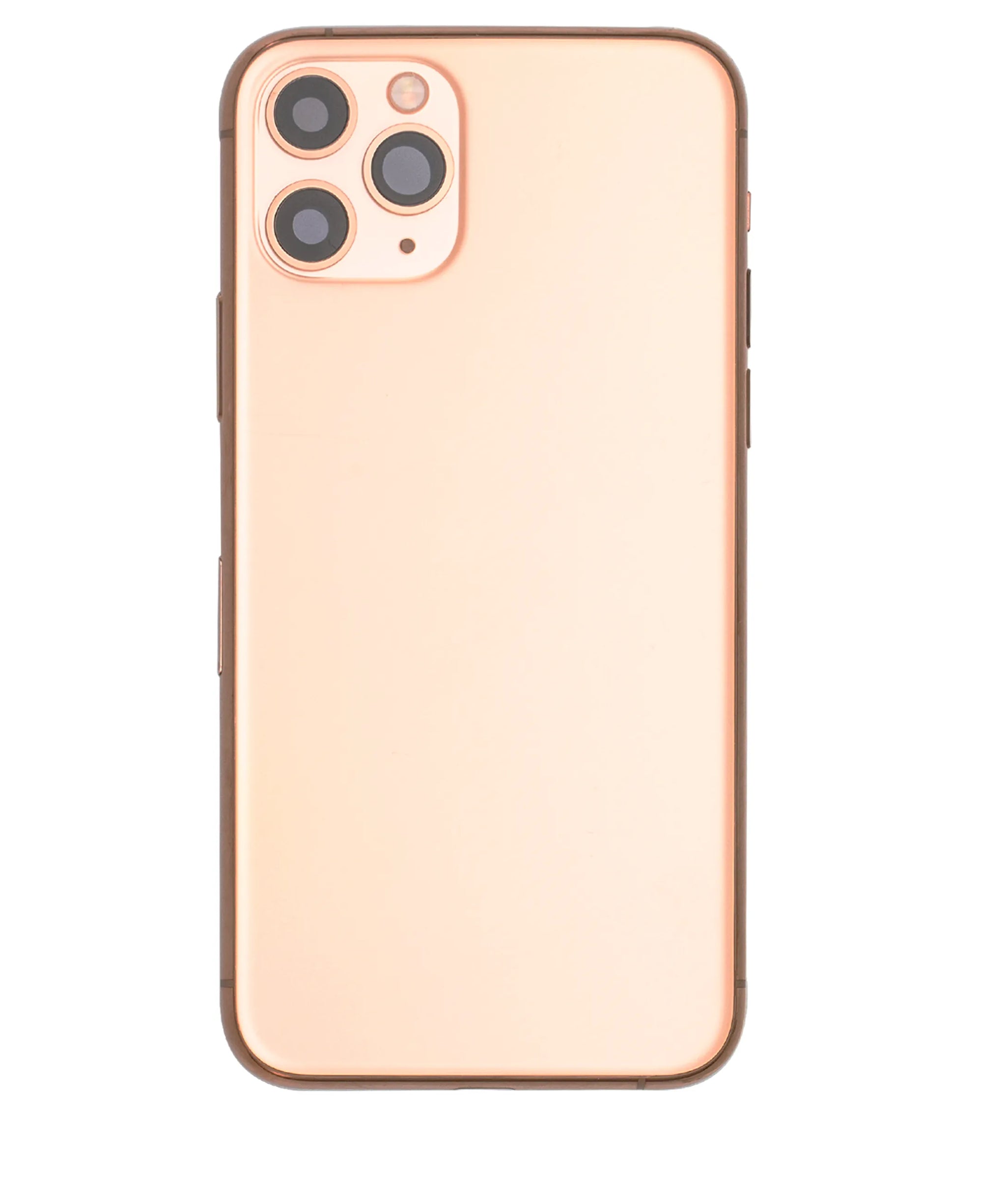 Back Housing W/ Small Components Pre-Installed For iPhone 11 Pro (Pull) (Matte Gold)
