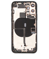 Back Housing W/ Small Components Pre-Installed For iPhone 11 Pro (Pull) (Matte Midnight Green)
