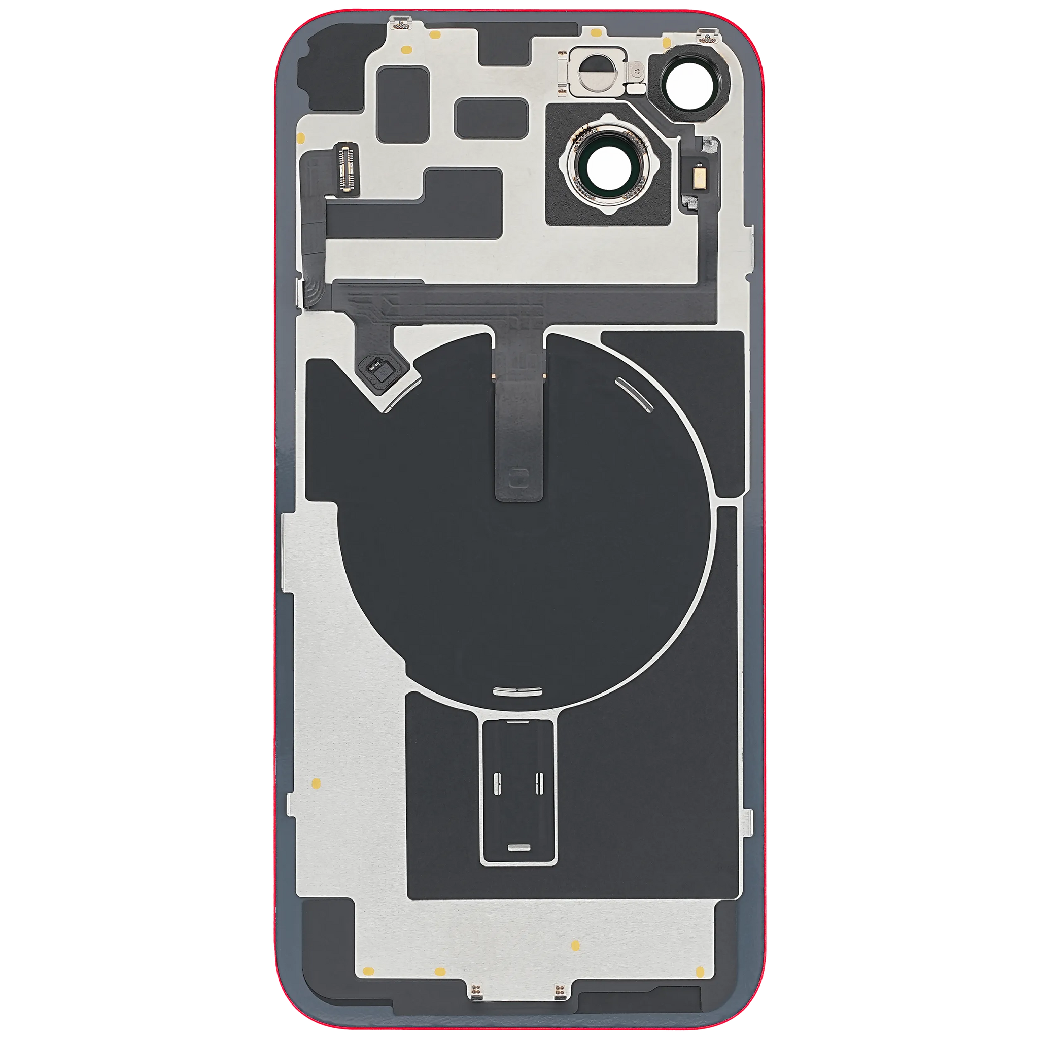 Back Glass w/ MagSafe Magnet For iPhone 14 Plus (Pull) (Red)