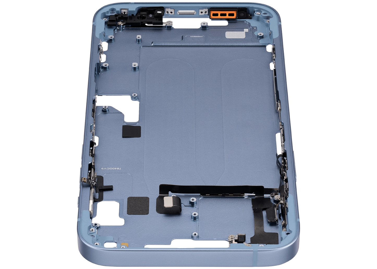 Mid-Frame Housing W/ Small Parts For iPhone 14 Plus (EU / Global Version) (Pull) (Blue)