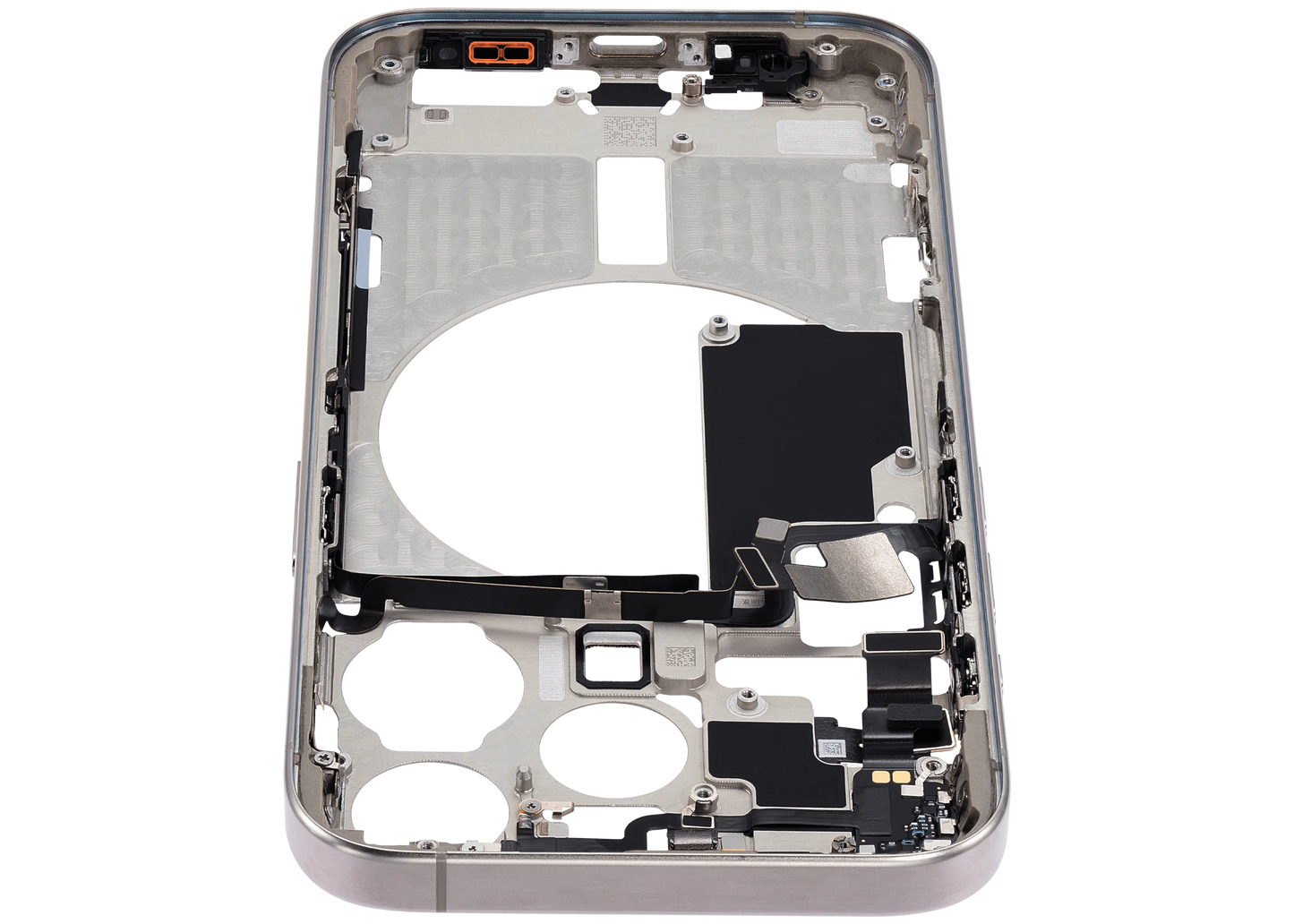 Mid-Frame Housing W/ Small Parts For iPhone 15 Pro (EU / Global Version) (Pull) (Natural Titanium)