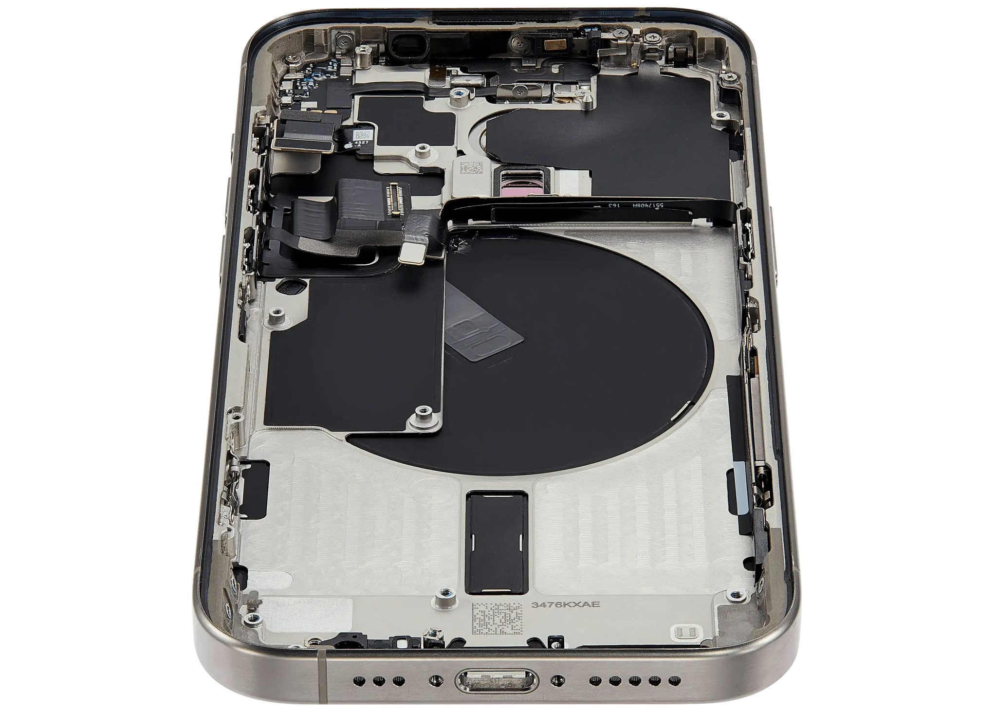 Back Housing W/ Small Parts For iPhone 15 Pro (US Version) (Pull) (Natural Titanium)