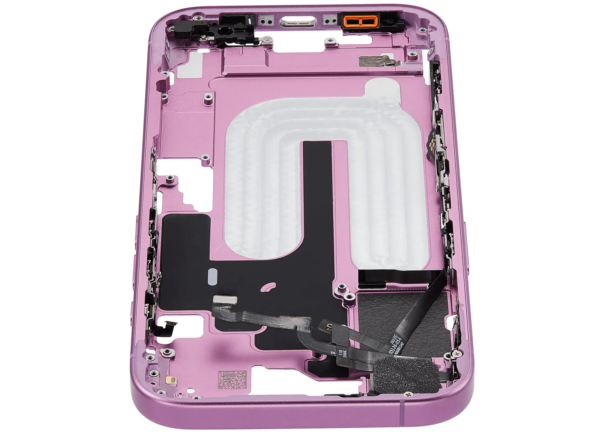 Mid-Frame Housing W/ Small Parts For iPhone 16 (US Version) (Pull) (Pink)