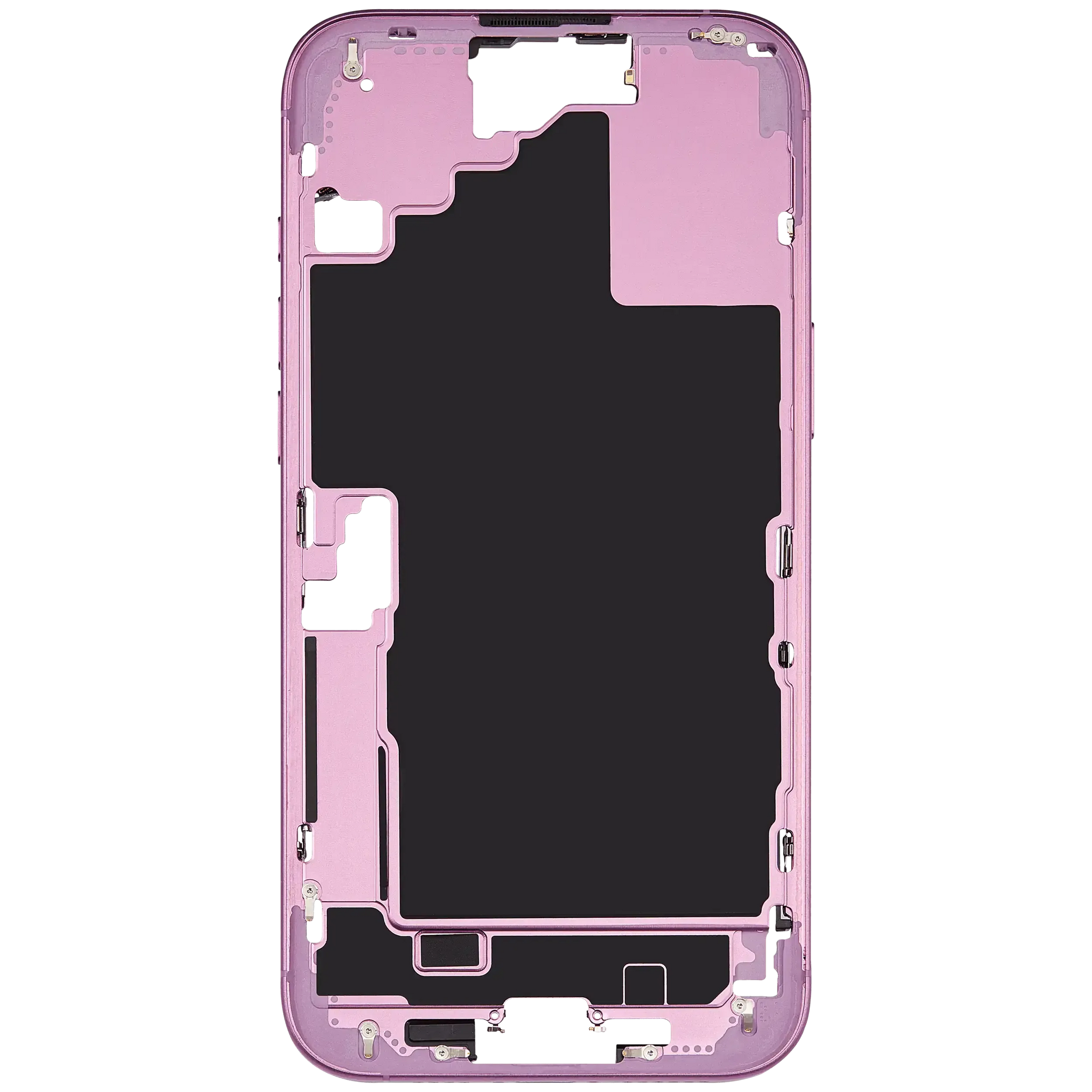 Mid-Frame Housing W/ Small Parts For iPhone 16 Plus (US Version) (Pull) (Pink)