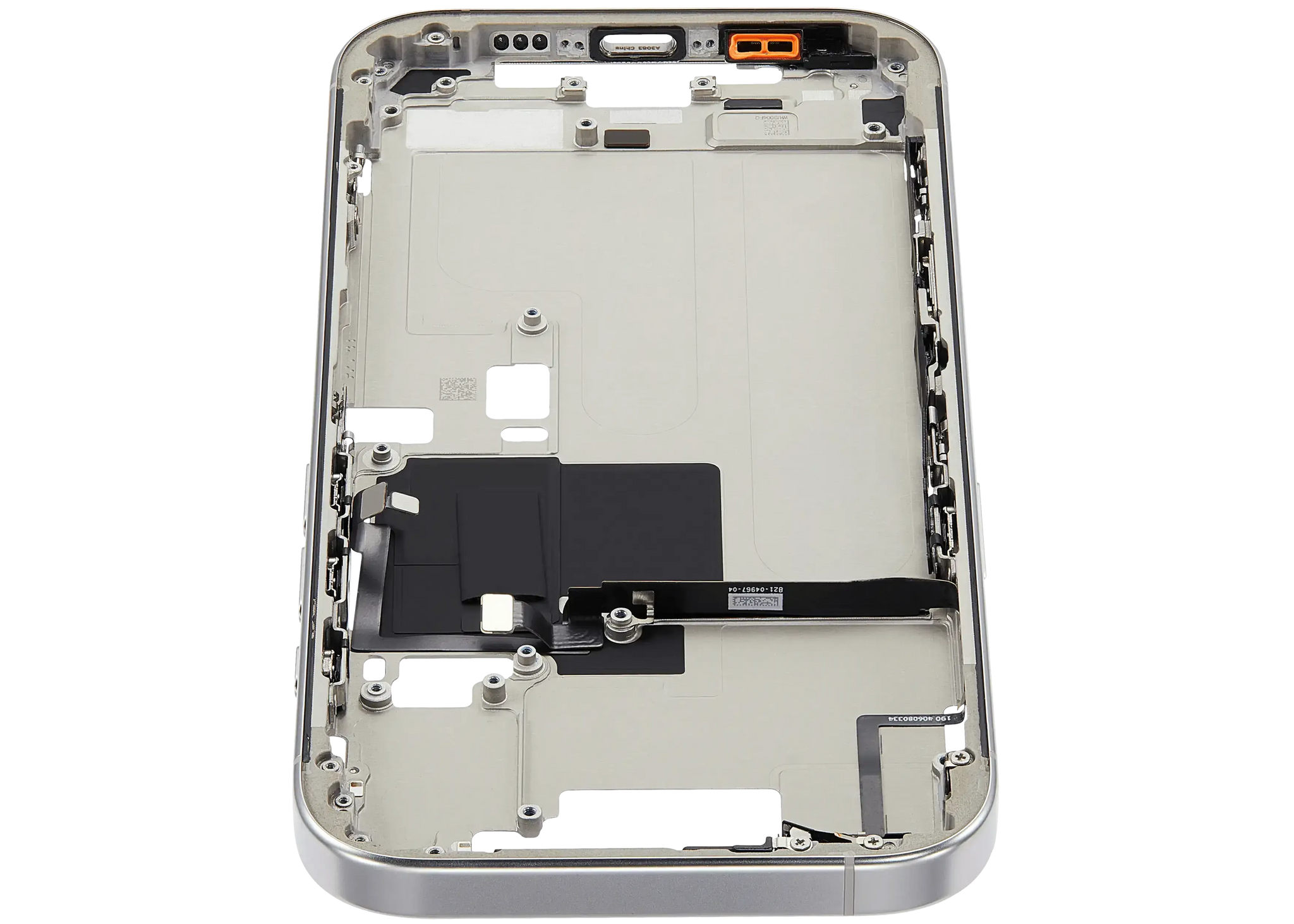 Mid-Frame Housing W/ Small Parts For iPhone 16 Pro (US Version) (Pull) (White Titanium)