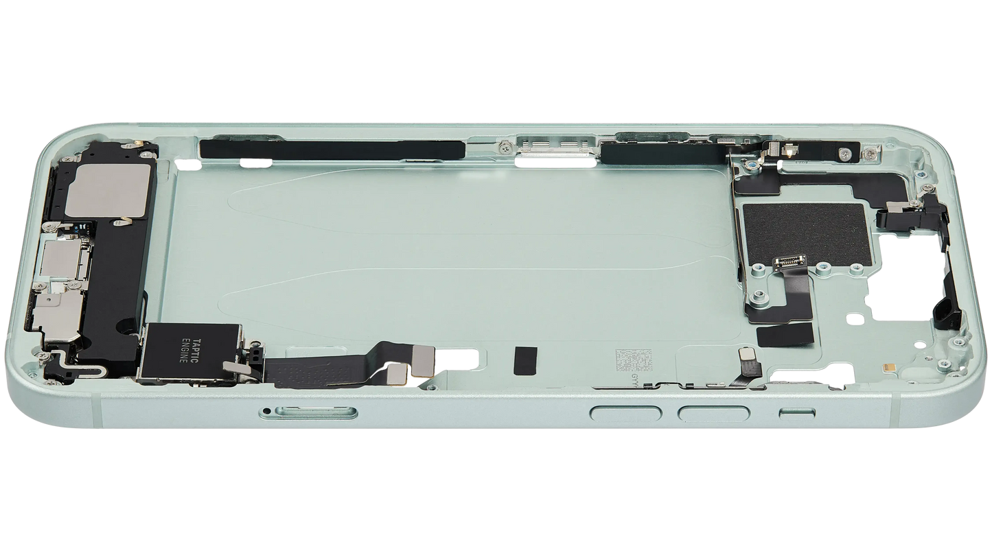 Mid-Frame Housing W/ Charging Port Flex & Small Parts For iPhone 15 Plus (EU / Global Version) (Pull) (Green)