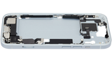 Mid-Frame Housing W/ Charging Port Flex & Small Parts For iPhone 15 (EU / Global Version) (Pull) (Blue)