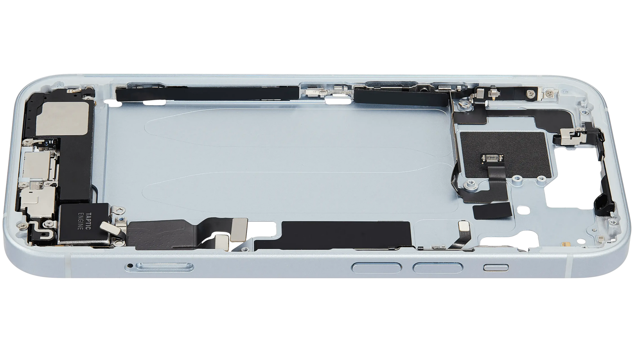 Mid-Frame Housing W/ Charging Port Flex & Small Parts For iPhone 15 (EU / Global Version) (Pull) (Blue)