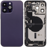 Back Housing W/ Charging Port Flex & Small Parts For iPhone 14 Pro Max (EU / Global Version) (Pull) (Deep Purple)