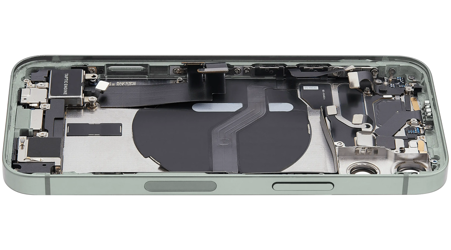 Back Housing W/ Charging Port Flex & Small Parts For iPhone 12 Mini (US Version) (Pull) (Green)
