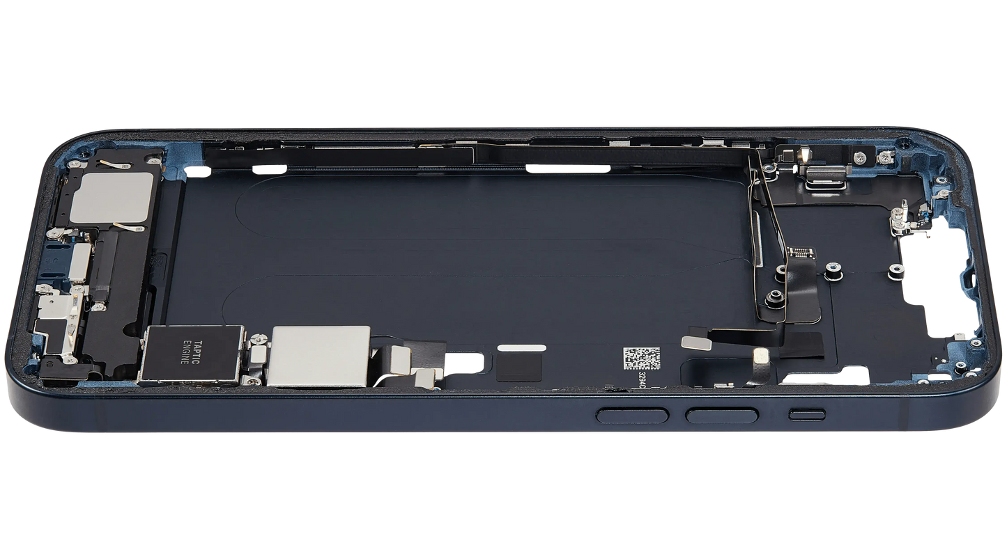 Mid-Frame Housing W/ Charging Port Flex & Small Parts For iPhone 14 Plus (US Version) (Pull) (Midnight)
