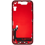 Mid-Frame Housing W/ Charging Port Flex & Small Parts For iPhone 14 (US Version) (Pull) (Red)