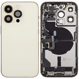 Back Housing W/ Charging Port Flex & Small Parts For iPhone 14 Pro (EU / Global Version) (Pull) (Gold)