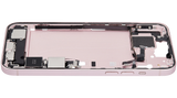 Mid-Frame Housing W/ Charging Port Flex & Small Parts For iPhone 15 Plus (US Version) (Pull) (Pink)
